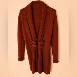 Fortune + Ivy Stitch Fix Rust Cardigan Medium